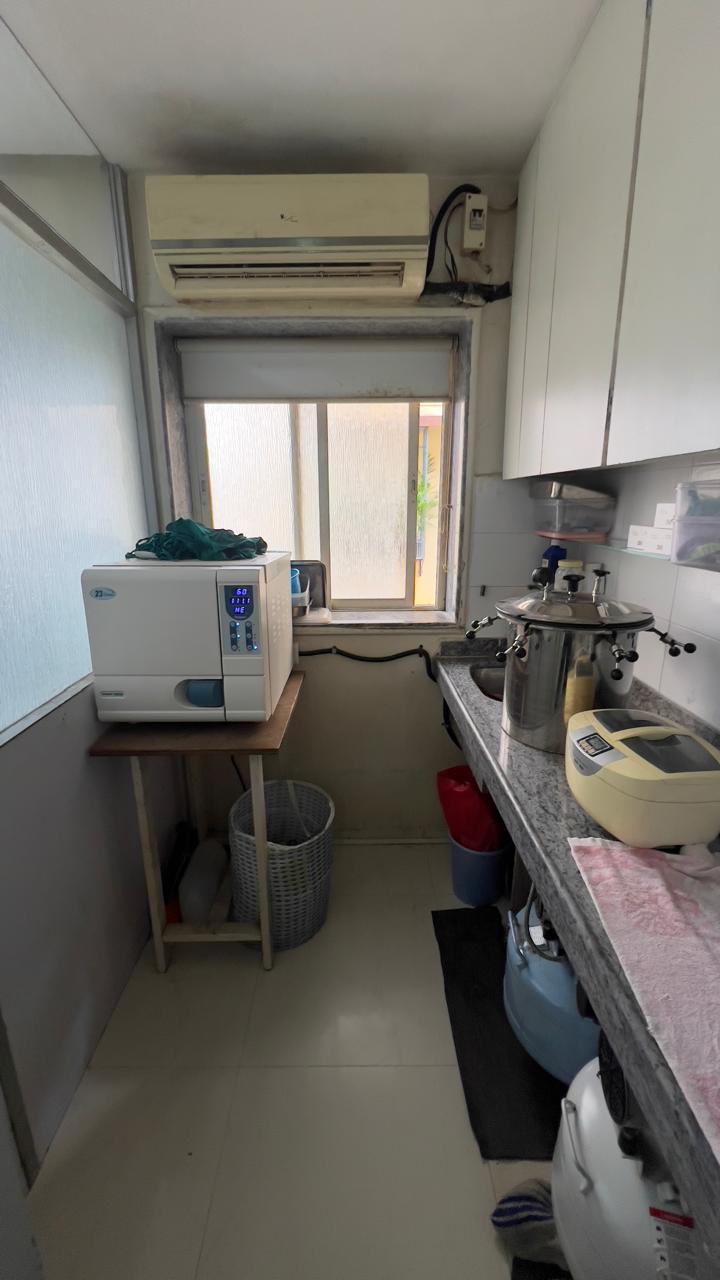 Sterilisation room with autoclave machine
